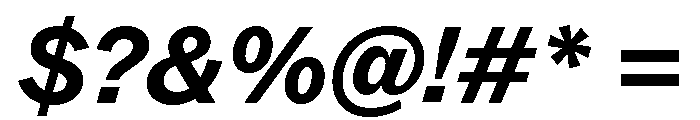 ABCROM BoldItalic Font OTHER CHARS