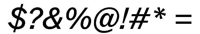 ABCROM BookItalic Font OTHER CHARS