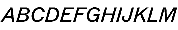 ABCROM BookItalic Font UPPERCASE
