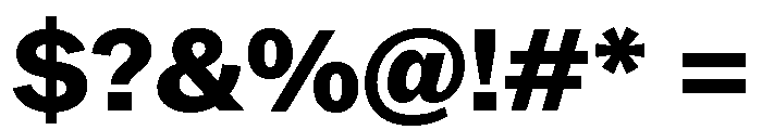 ABCROM Heavy Font OTHER CHARS