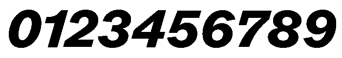 ABCROM HeavyItalic Font OTHER CHARS