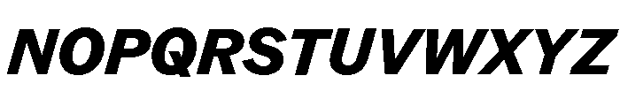 ABCROM HeavyItalic Font UPPERCASE