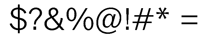 ABCROM Light Font OTHER CHARS