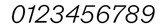 ABCROM LightItalic Font OTHER CHARS