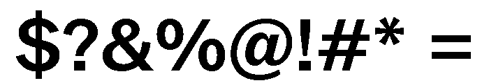 ABCROM Medium Font OTHER CHARS