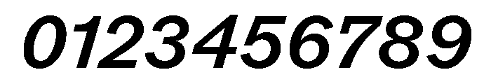 ABCROM MediumItalic Font OTHER CHARS