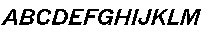 ABCROM MediumItalic Font UPPERCASE