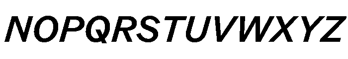 ABCROM MediumItalic Font UPPERCASE