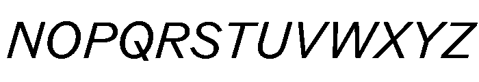 ABCROM RegularItalic Font UPPERCASE