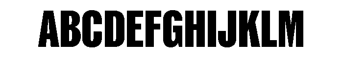 ABCROMCompressed Black Font UPPERCASE