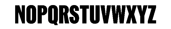 ABCROMCompressed Black Font UPPERCASE