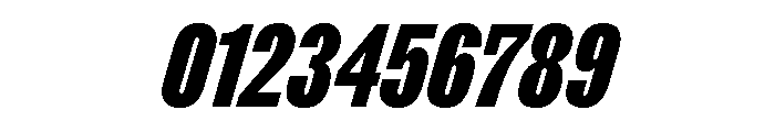 ABCROMCompressed BlackItalic Font OTHER CHARS