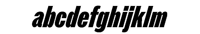ABCROMCompressed BlackItalic FONT