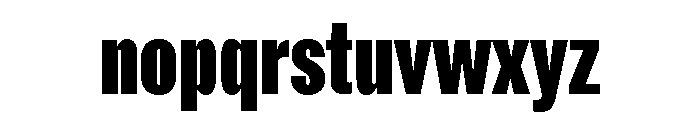 ABCROMCompressed Black Font LOWERCASE