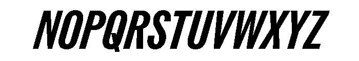 ABCROMCompressed BoldItalic Font UPPERCASE