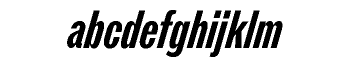 ABCROMCompressed BoldItalic FONT