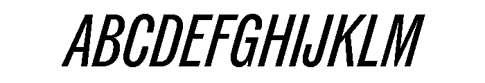ABCROMCompressed BookItalic Font UPPERCASE