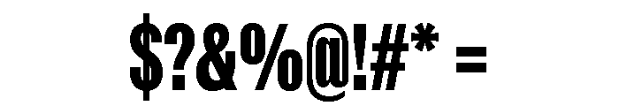 ABCROMCompressed Heavy Font OTHER CHARS