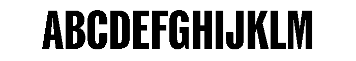ABCROMCompressed Heavy Font UPPERCASE