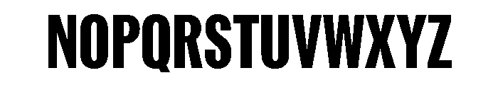 ABCROMCompressed Heavy Font UPPERCASE