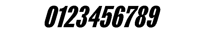 ABCROMCompressed HeavyItalic Font OTHER CHARS