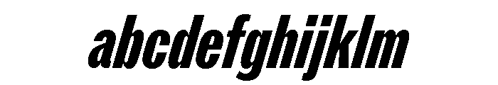 ABCROMCompressed HeavyItalic FONT