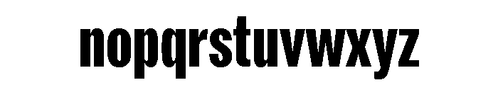 ABCROMCompressed Heavy Font LOWERCASE