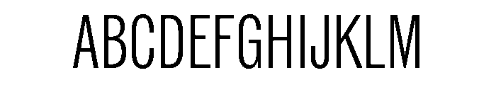 ABCROMCompressed Light Font UPPERCASE