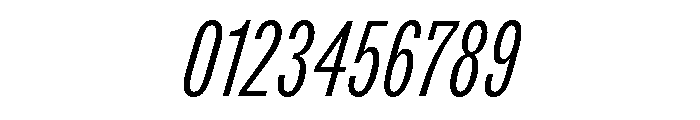 ABCROMCompressed LightItalic Font OTHER CHARS