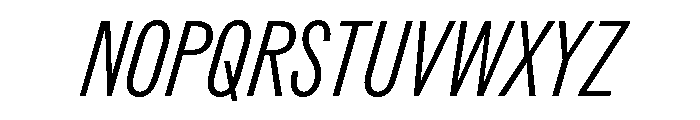 ABCROMCompressed LightItalic Font UPPERCASE