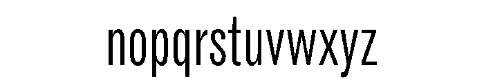 ABCROMCompressed Light Font LOWERCASE