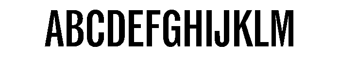ABCROMCompressed Medium Font UPPERCASE