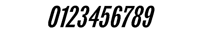 ABCROMCompressed MediumItalic Font OTHER CHARS