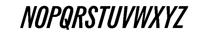 ABCROMCompressed MediumItalic Font UPPERCASE