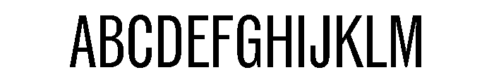 ABCROMCompressed Regular Font UPPERCASE