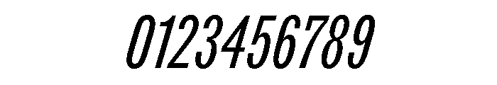 ABCROMCompressed RegularItalic Font OTHER CHARS