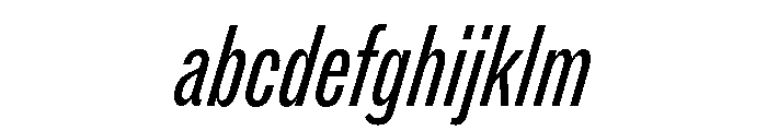 ABCROMCompressed RegularItalic FONT