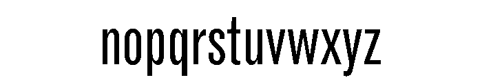 ABCROMCompressed Regular Font LOWERCASE