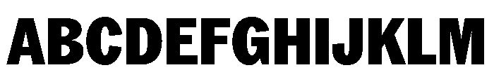 ABCROMCondensed Black Font UPPERCASE