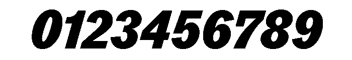 ABCROMCondensed BlackItalic Font OTHER CHARS