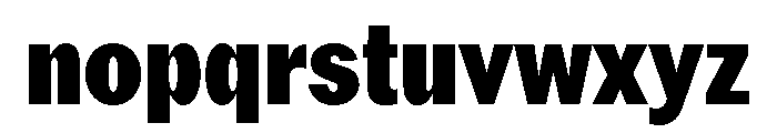 ABCROMCondensed Black Font LOWERCASE