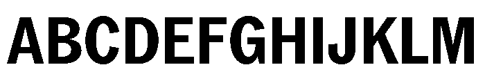ABCROMCondensed Bold Font UPPERCASE