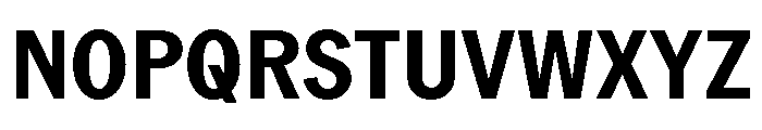 ABCROMCondensed Bold Font UPPERCASE