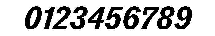 ABCROMCondensed BoldItalic Font OTHER CHARS