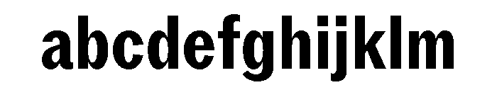 ABCROMCondensed Bold FONT