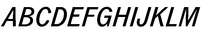 ABCROMCondensed BookItalic Font UPPERCASE