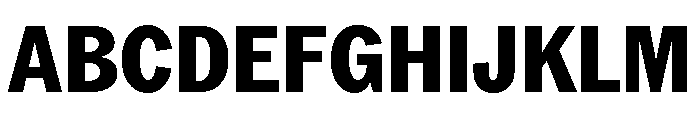 ABCROMCondensed Heavy Font UPPERCASE
