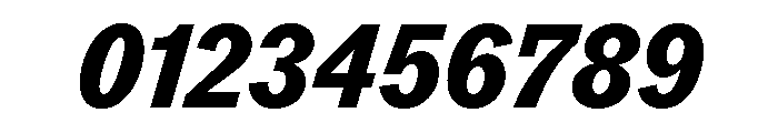 ABCROMCondensed HeavyItalic Font OTHER CHARS