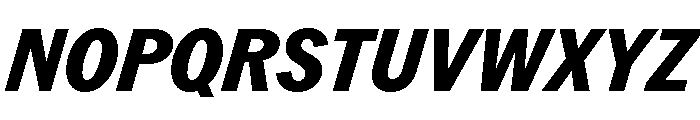 ABCROMCondensed HeavyItalic Font UPPERCASE