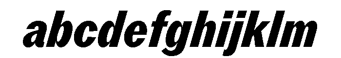ABCROMCondensed HeavyItalic FONT